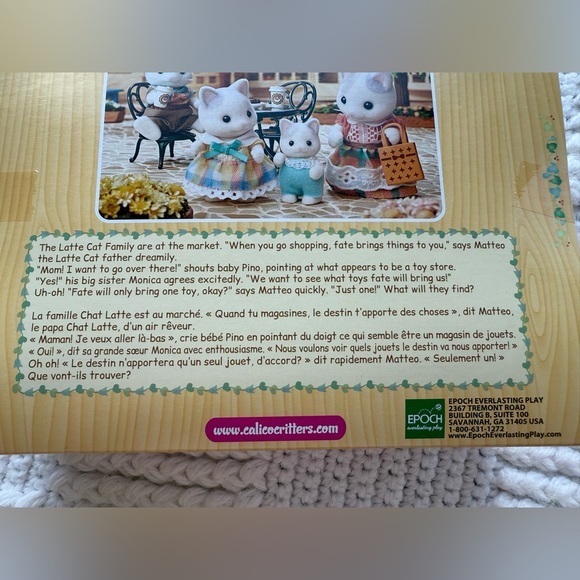 Calico Critters Latte Cat Family set - Picture 7 of 15